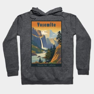 Yosemite National Park Vintage Travel Poster Hoodie